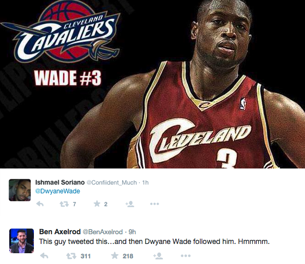 CavsNationCP's tweet photo. Interesting... RT if you believe! http://t.co/TBOsJbX1Kd