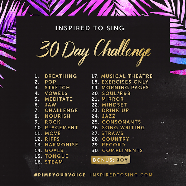 The Inspired to Sing 30 Day Challenge is on again. Are YOU in? inspiredtosing.com/30-day-singing…