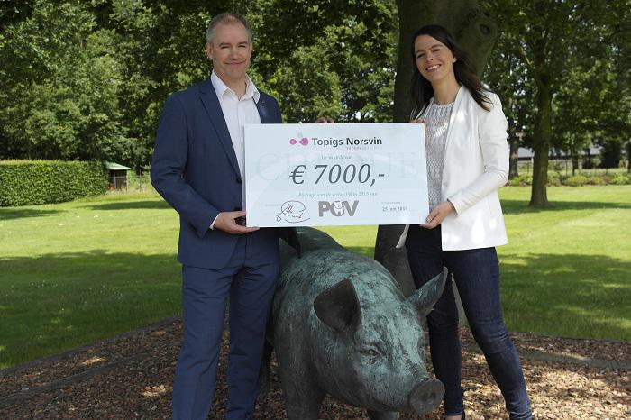 Vandaag geweldig mooi bedrag ontvangen voor de sector-pr, van <a href="/TOPIGS/">Topigs Norsvin</a>. 7.000 euro! Zie ook: bit.ly/1Hjv986
