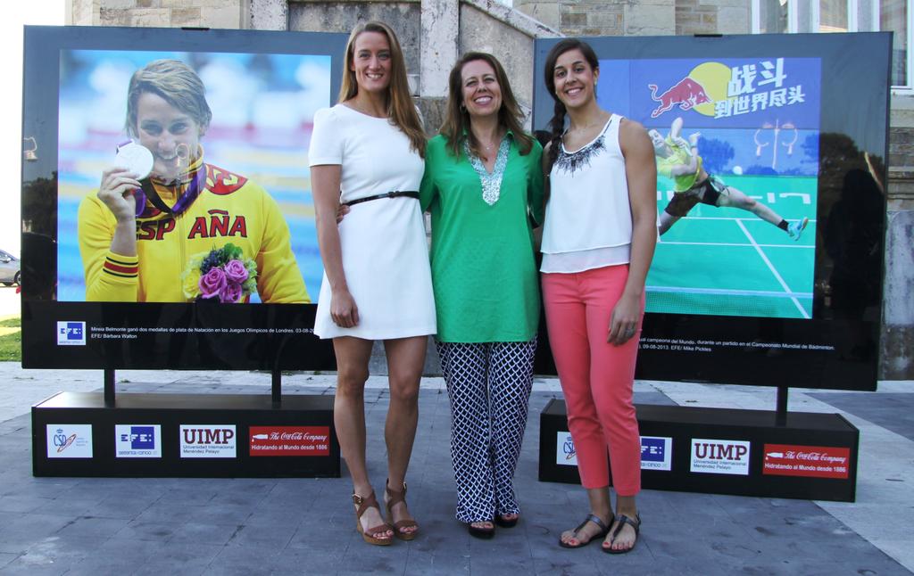 deportegob's tweet photo. Si hablamos del éxito del #DeporteEspañol hablamos de nuestr@s protagonistas: @caro_marin2 @miss_belmont @nico_taeky http://t.co/WYqTD5ZHb7