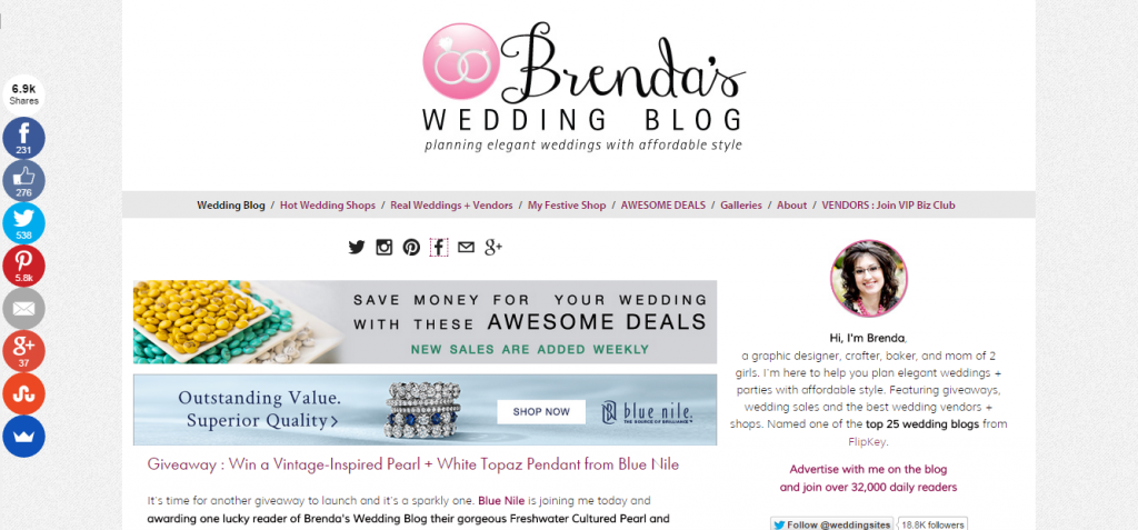 WeddingXpert's tweet photo. Brenda Bennett of Brenda's Wedding Blog - http://t.co/TAyD0JLW1V http://t.co/6pazEqBpMp