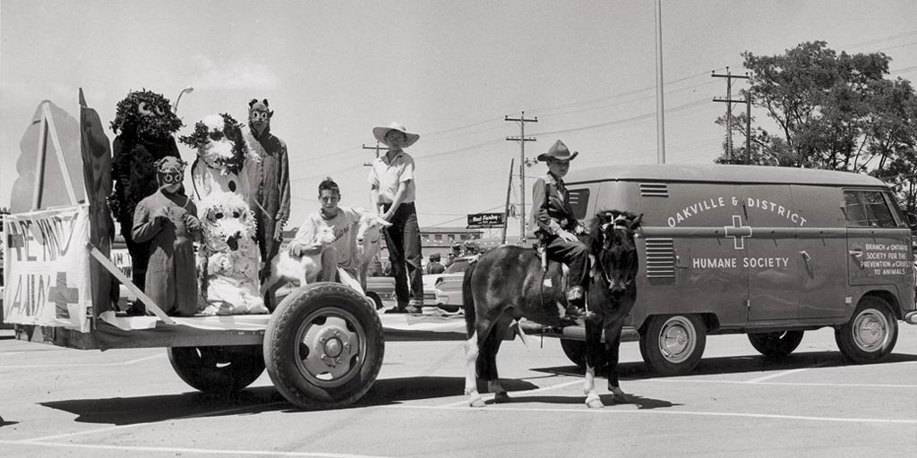 Canada Day is almost here! This fun #tbt pic of our friends <a href="/oakvillehumane/">Oakville Humane</a> was taken at the 1957 Dominion Day parade