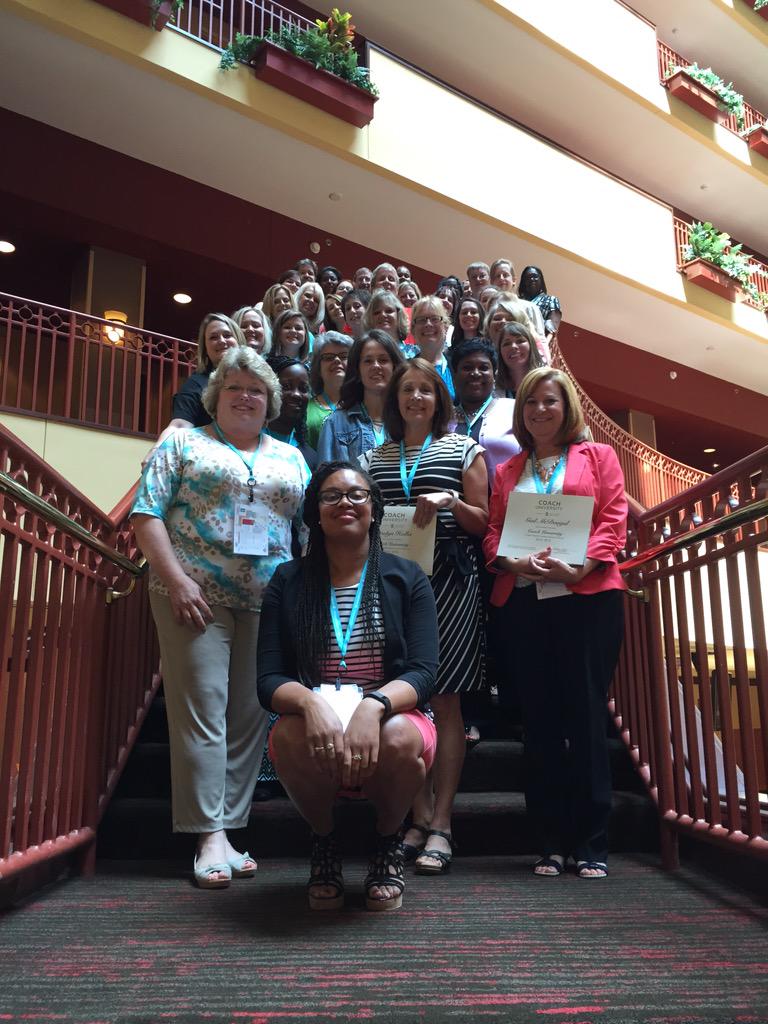Teach2Empower's tweet photo. Graduates of Coach U class of 2015 and President Nash! #ncns15 http://t.co/LEkFMumXB7
