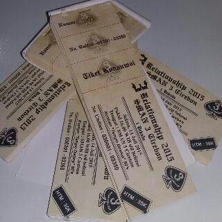 Tiket sudah dicetak, ayo beli tiketnya dan meriahkan acaranya 3RELATIONSHIP2015. <a href="/AboutCirebonID/">About Cirebon</a> <a href="/CirebonBribin/">Kakang Baridin</a>