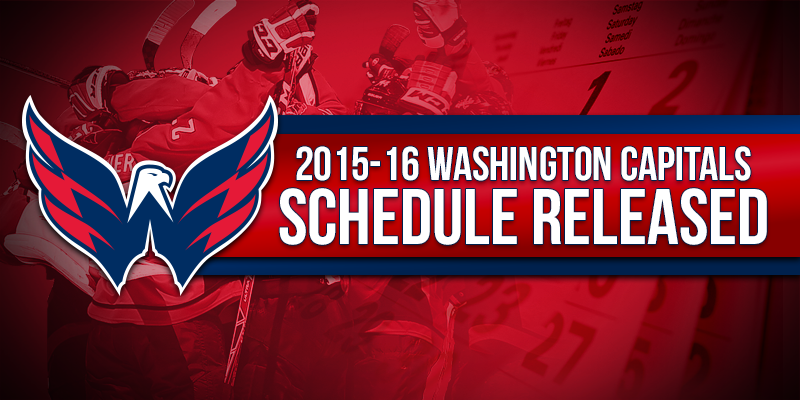 Capitals's tweet photo. It's here! The 2015 #CapsSched has officially been released. Get pumped! #IsItOctober10Yet? http://t.co/BStSndJXZF http://t.co/nFpjj2TBFf
