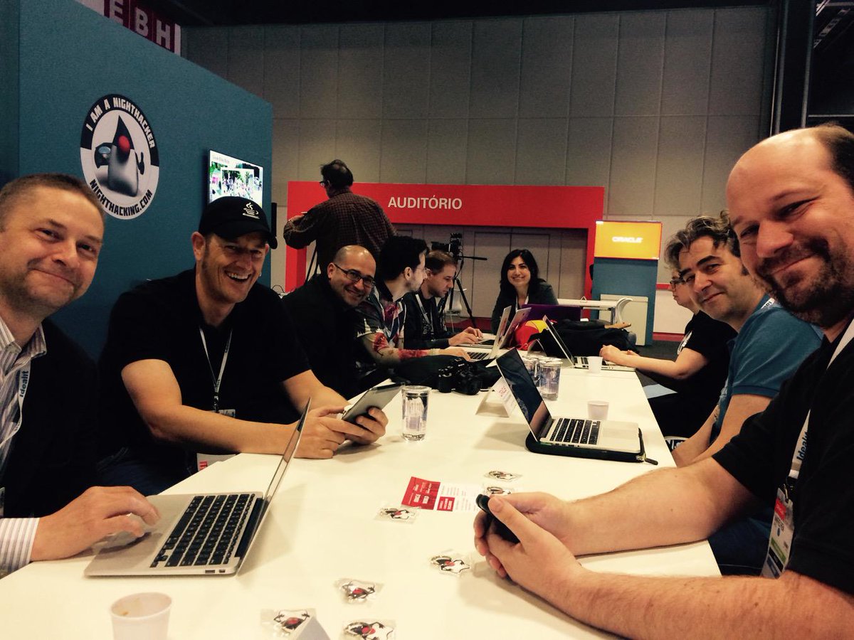 heathervc's tweet image. Come join us for last day of #JavaOneBR #hackergarten - #JavaEe #MVC #OpenJDK #IoT