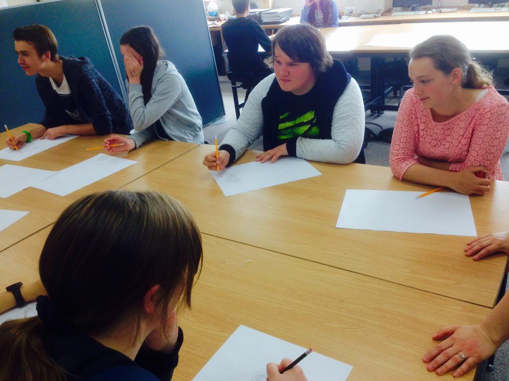HCFECreative's tweet photo. Great fun with creative students in our Drawing Intervention Workshop with @hightunstall #FEexperience #BeTheNext http://t.co/nFguxQjTiO