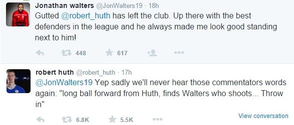 Well played, Robert Huth...
