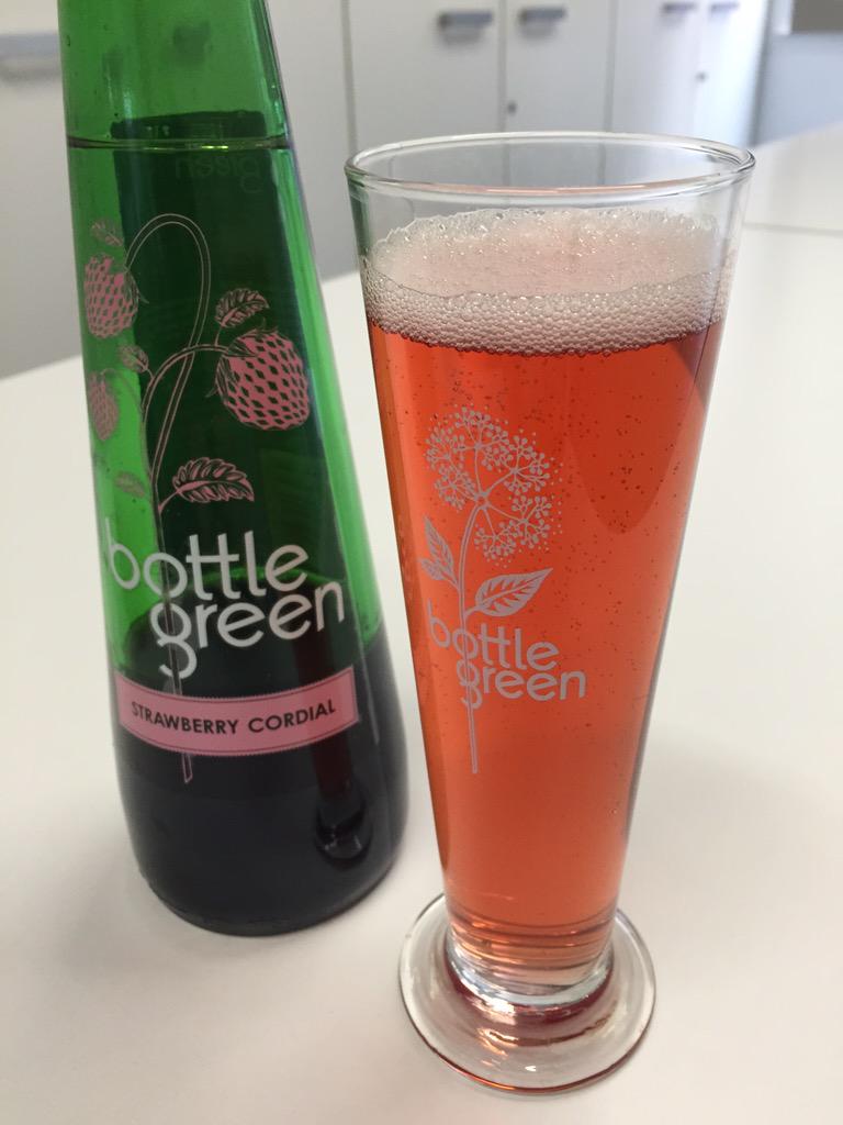 LucyJessop's tweet photo. Cooling down @Tried_Tasted with @bottlegreen gorgeous Strawberry cordial. Thanks @halpernpr #summerstrawberries http://t.co/pALFhgtdRq