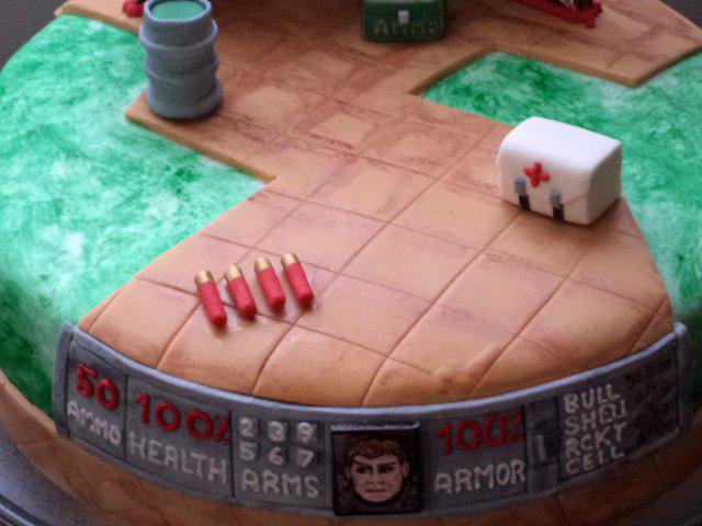 Wow! <a href="/DOOM/">DOOM</a> cake by Elaine Russo :)