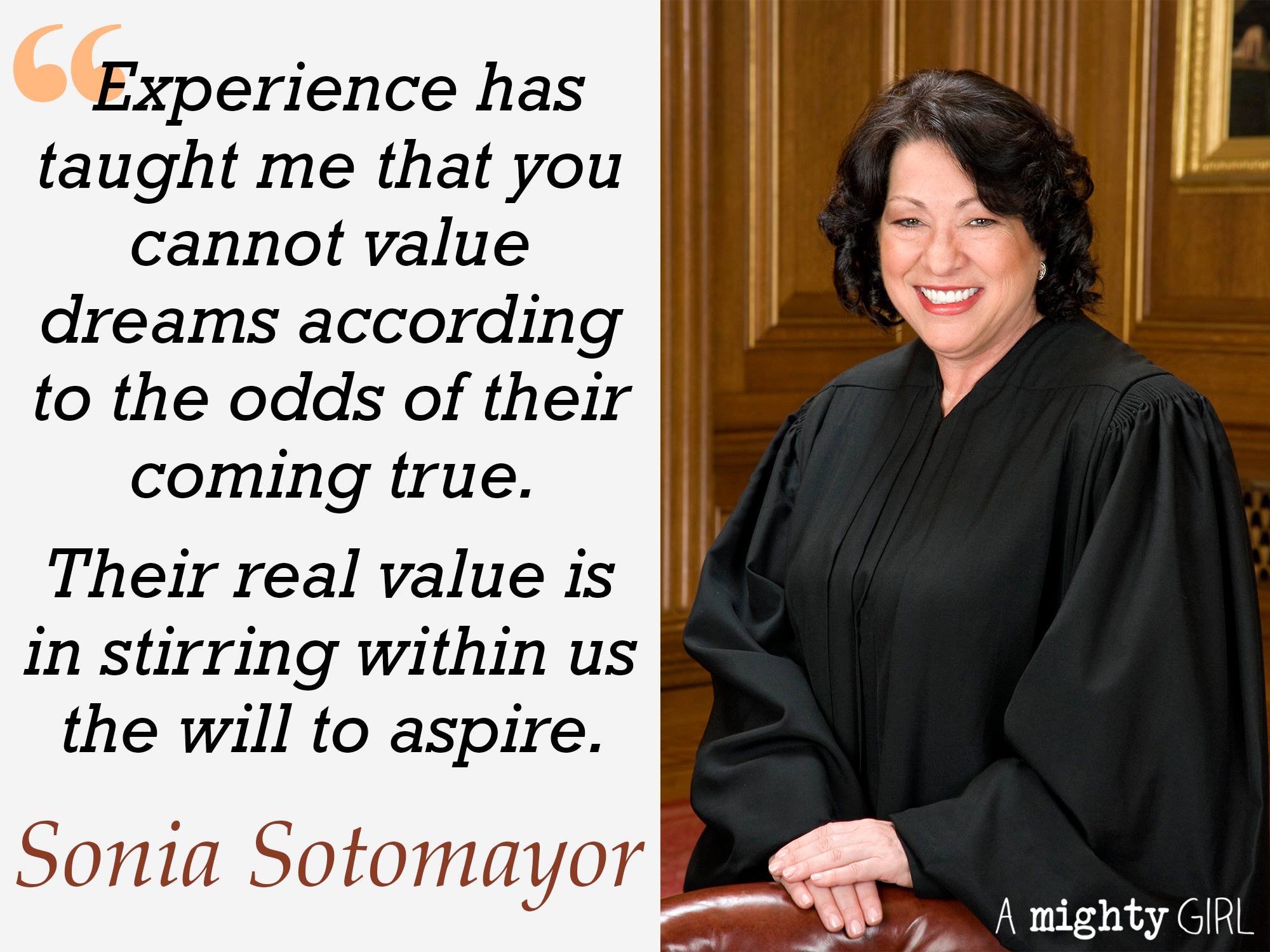 A Mighty Girl wishes a happy birthday to US Supreme Court justice Sonia Sotomayor!  