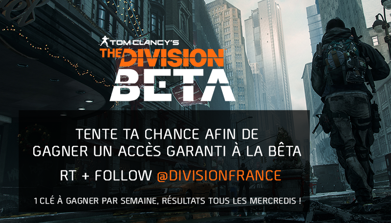 Danux_Be's tweet photo. Gagne une clé pour la bêta #TheDivision ! 
#RT + #FOLLOW @DivisionFrance (Resultat le 22/07 à 20h) http://t.co/oyMT96GUdf