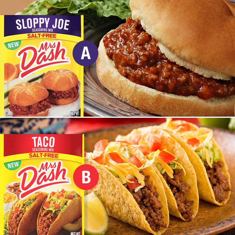 mrsdash's tweet image. The classic #dinner time debate: sloppy joes or tacos? Which gets your vote?