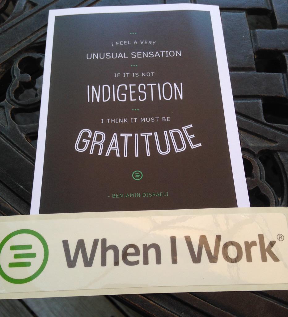 IndependenceL's tweet photo. Thanks for the hand written card @wheniwork it caught our attention! http://t.co/au94CiXhIB