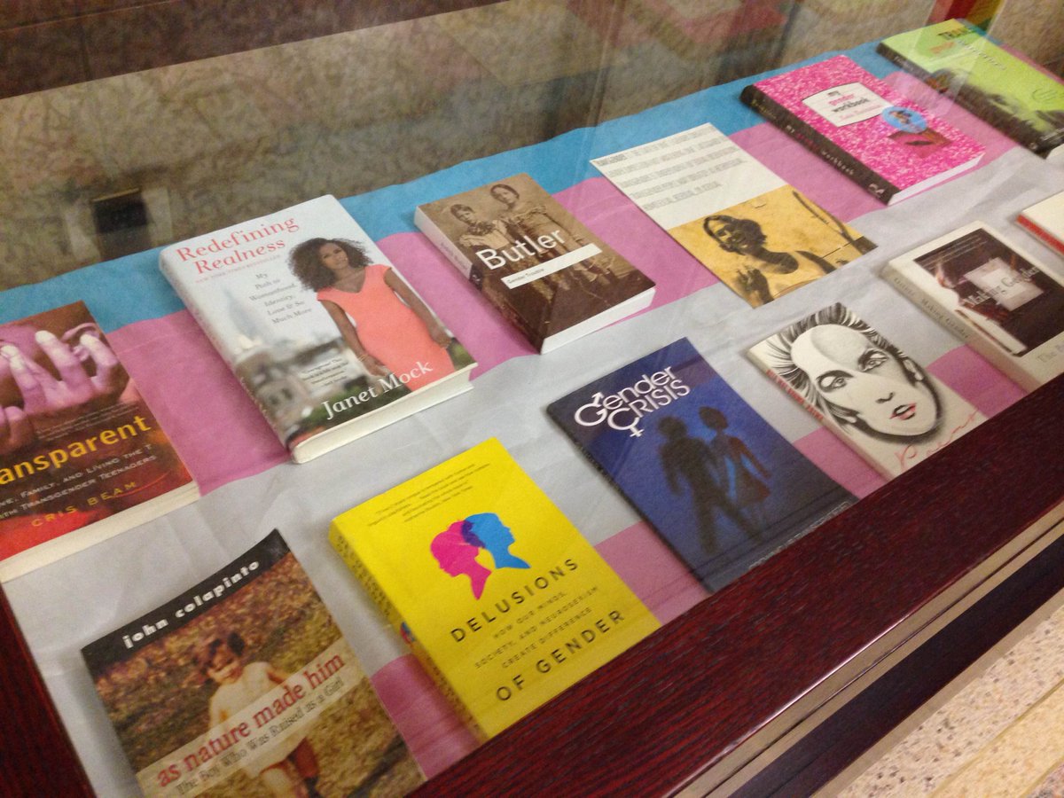 RutherfordLib's tweet photo. Last week to check out the #UAlberta LGBT Book Month exhibit from @UofASafeSpaces! In #RutherfordLibrary South. http://t.co/nbRQwlZqqM