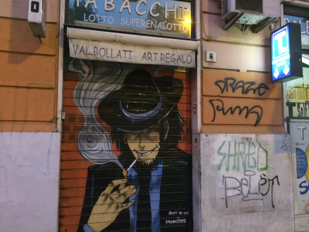 イタリアのタバコ屋にルパン3世の次元が書かれているのは何故 Togetter