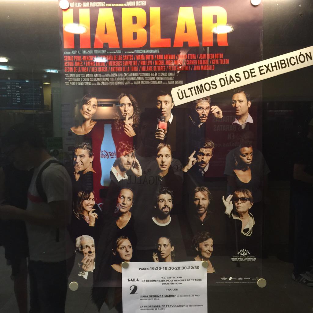 #EsOficial Al cine Ya! #ComoLoLLevoSeñora #MeLoQuitanDeLasManos #Ojo @HablarPelicula #Hablar