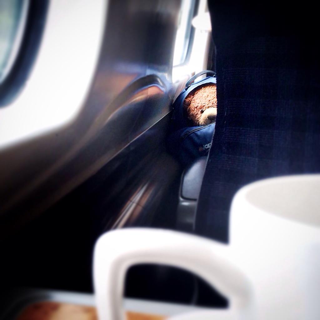 becjlee's tweet photo. Watched by a small bear #train #glasgow #tea #bear http://t.co/Tovqh2fGCO
