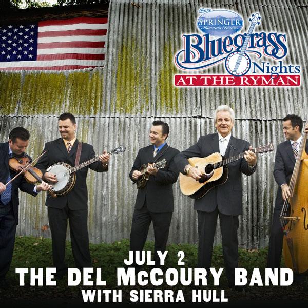 .@TheRyman is bringing #BluegrassNights to #Nashville this summer! Next Thursday: @delmccouryband with @sierrahull