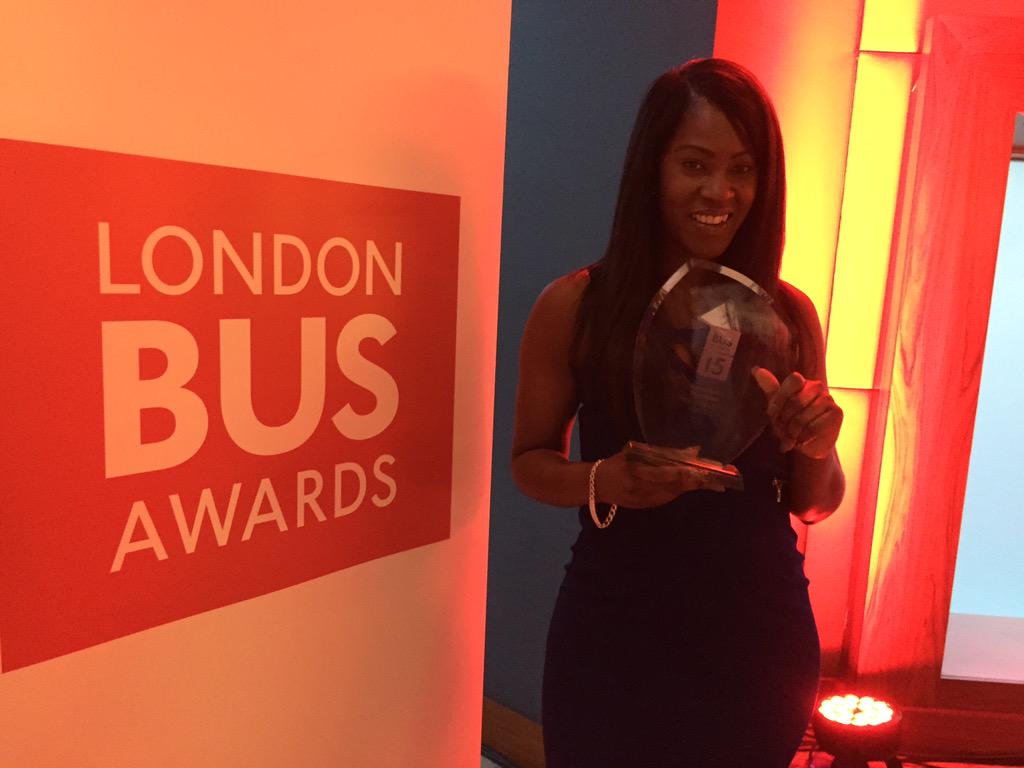transportwm's tweet photo. Congrats Felicia Grazette! This year's Accessibility Champion at the London Bus Awards #LBA2015 @abelliopeople http://t.co/bhyzXNO6g3