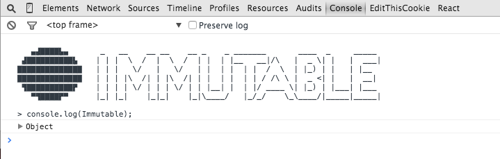 prakharsriv9's tweet image. Don't you just love it when JS library loads automatically in the dev console. Explore the API easily. #immutablejs