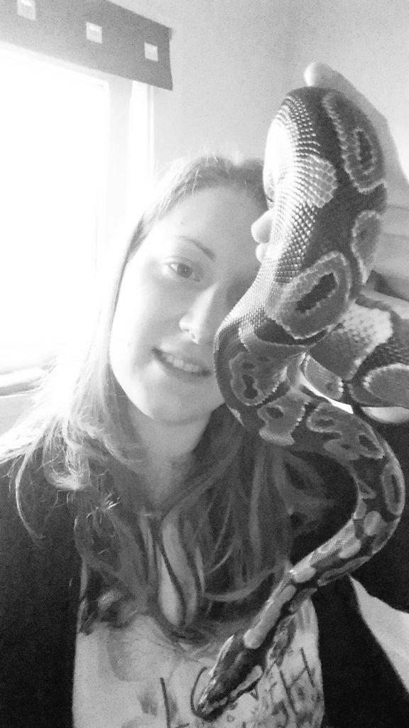 RoseGillies's tweet image. Me and my wee lad, Chopper. CB14 @RoyalPythonFans