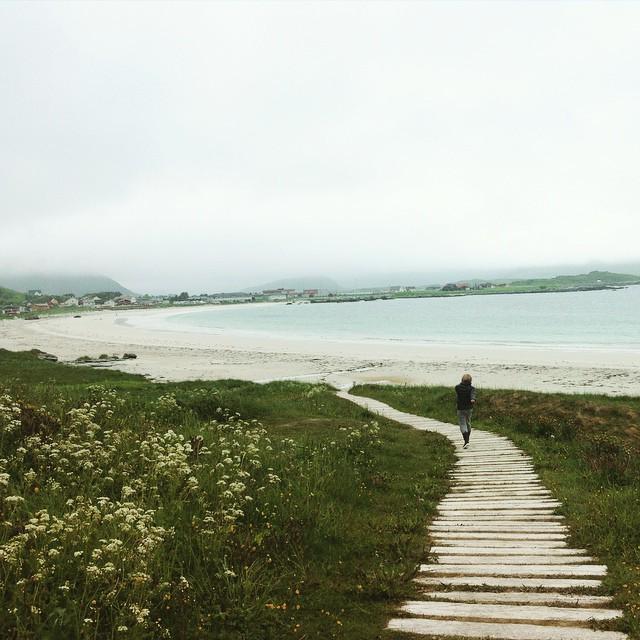 Una spiaggia tutta per noi! #ramberg #Lofoten by silvia_parma