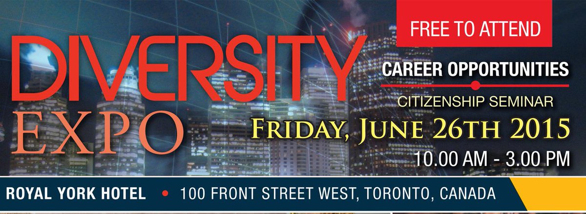DiversityMag7's tweet photo. Tomorrow is the #DiversityExpo and The #TransformationAwards at the Royal York Hotel, Toronto http://t.co/fo6etjaVoP