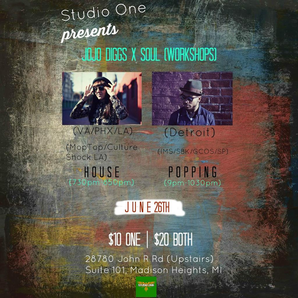 HeidiAWilliamz's tweet photo. workshop at Studio One 2mrrw. Go to this you should, young skywalkers #poppin #housedance  http://t.co/DDhyWZhkcu http://t.co/ObR0QNIKwA