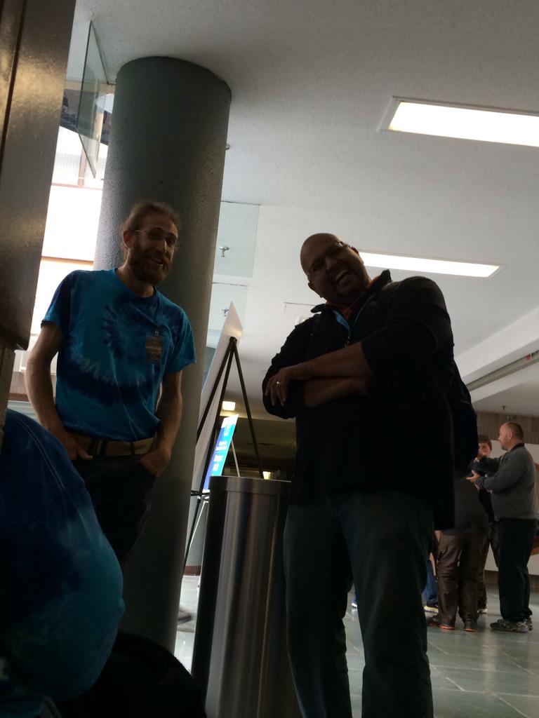Taft712's tweet photo. Mr. Lambie reconnected with Rick Rupan, the man who introduced Mr. Lambie to ROV instruction for students! #MATE2015 http://t.co/dj9gHtTeCV