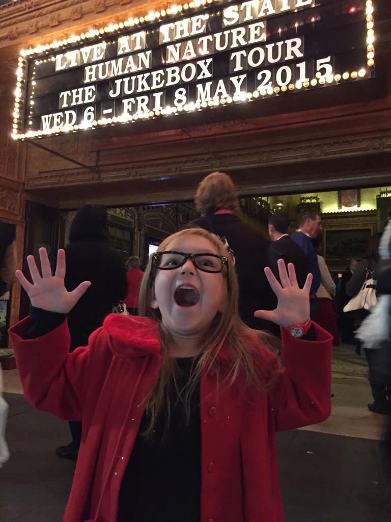 bellibutton2's tweet photo. Had to share this excited little fan photo!! @HumanNatureLive @miketierneyhn @PhilBurtonHN http://t.co/spBVETeuFh