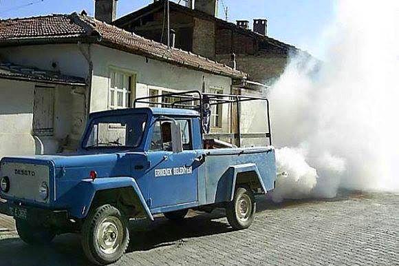 Eskici geldi haanım...
Eskiden az mı koştuk sinek ilaçlama aracının peşinden.