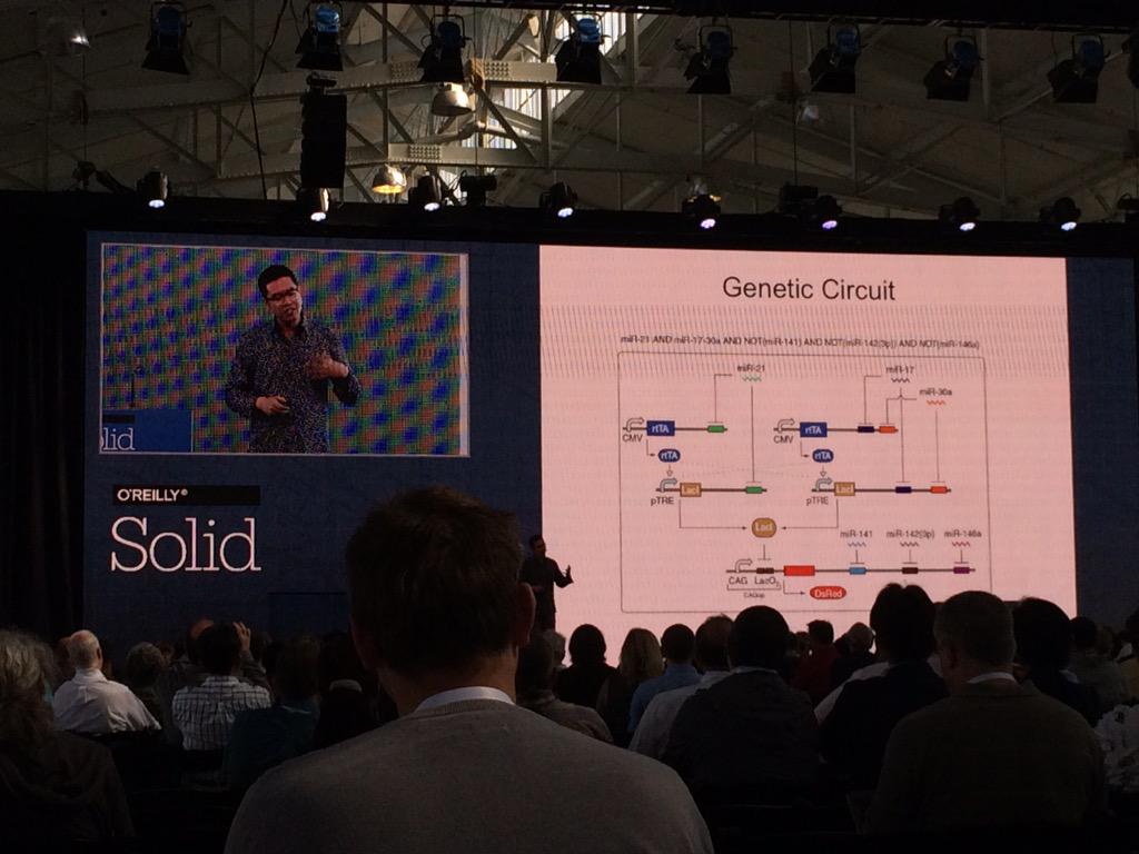 carl_talks's tweet image. Genetic circuits executing digital Boolean logic. This is already happening. @davidsunkong #SolidCon