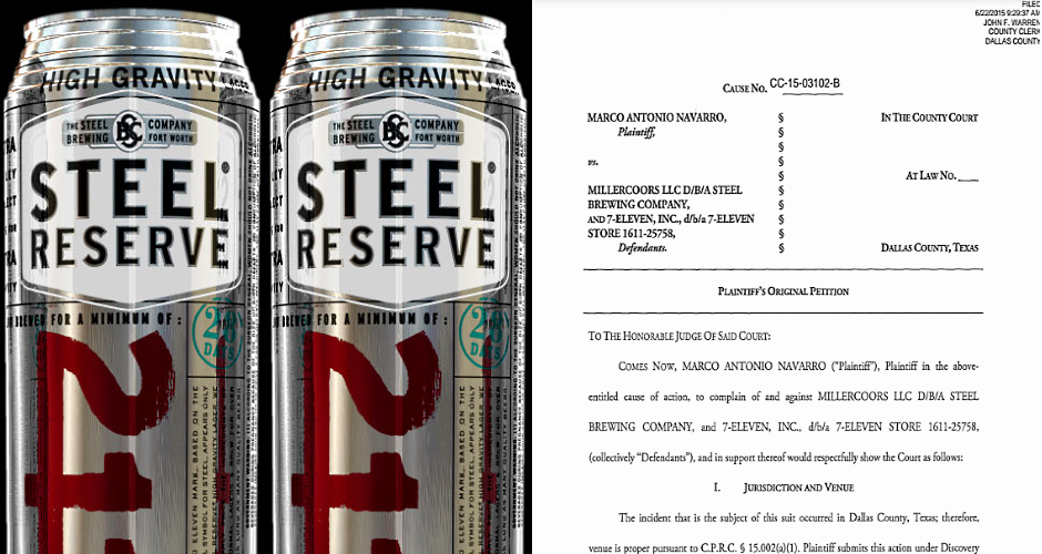 firstwefeast's tweet photo. Horrifying: A man says he found a rat marinating in his Steel Reserve. Now he's suing: http://t.co/XsaidICJti http://t.co/nnBOXU9f00