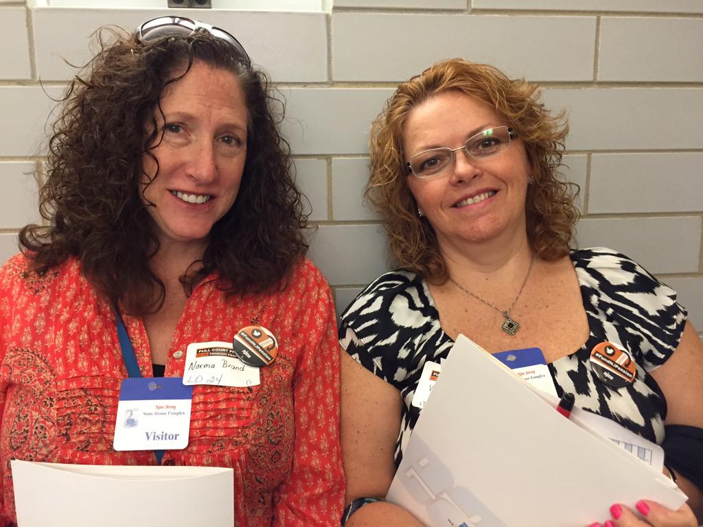 VernonTea's tweet photo. VTEA representing at the NJEA Lobby Day. Attendees spoke to Allison Littell McHose entering assembly. #FundNJPension http://t.co/Z8phAmFOAU