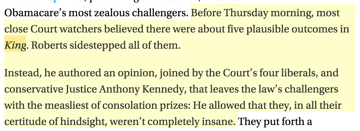 paulschaff's tweet photo. .@brianbeutler joyously spikes the football on King vs. Burwell: http://t.co/5tMvO0gECv http://t.co/c0NbQRozE7