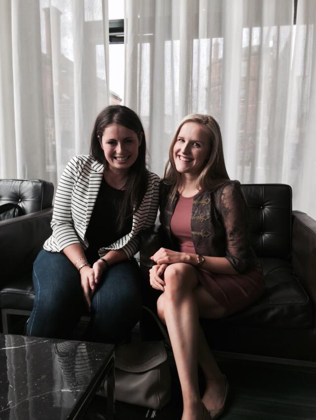 MikeBruceWHM's tweet photo. Nicola and Lesley still smiling at the end of a long day @CIH_Housing2015 #delegatesofthefuture @WesloHousing http://t.co/7tSHuL5zNi