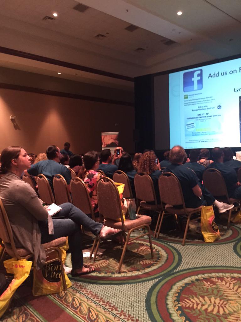 FunkCG's tweet photo. At student day - Florida State Massage Conference! #cglive http://t.co/eTvesexxFK