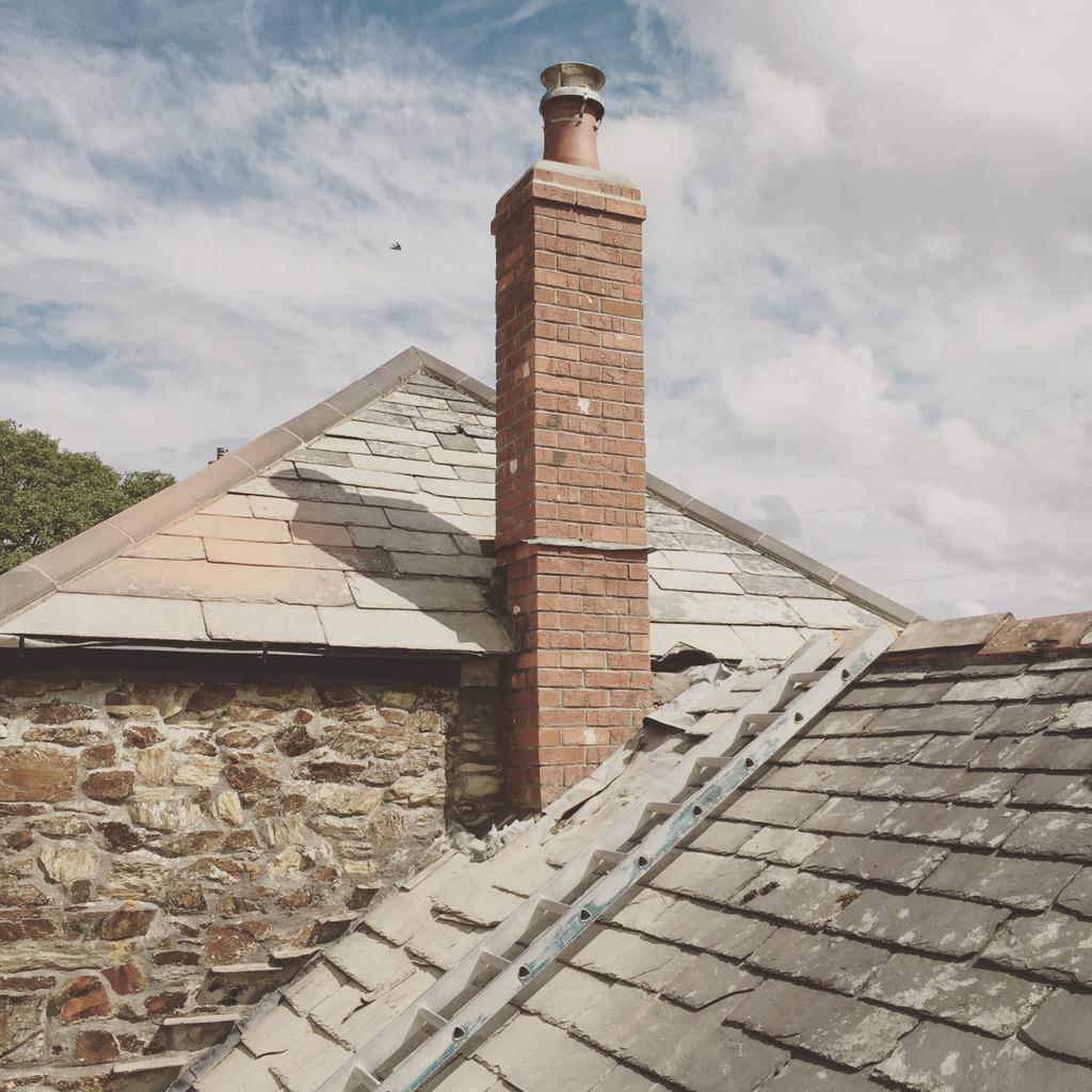 #building #chimney #rebuild #Cornwall #roofing #camelvalley cornishroofing.co.uk