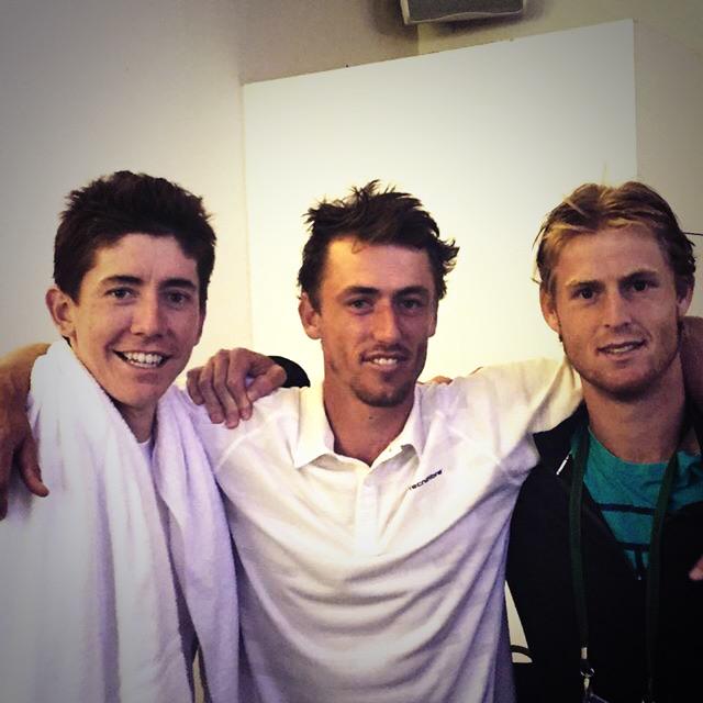 Great to get all the Aussies through today <a href="/Wimbledon/">Wimbledon</a>! <a href="/johnhmillman/">John Millman</a> is buying dinner tonight so every1 come join!