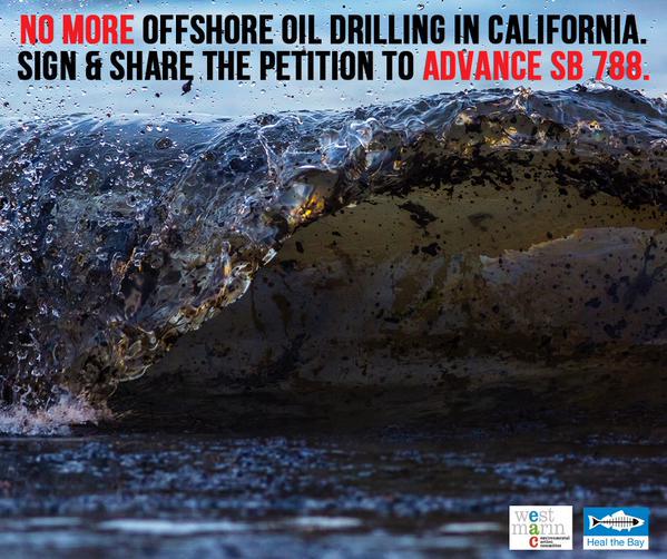 Say NO to offshore drilling. Pass SB 788. <a href="/EACWestMarin/">EACWestMarin</a> #RefugioOilSpill  pat.ag/a35e