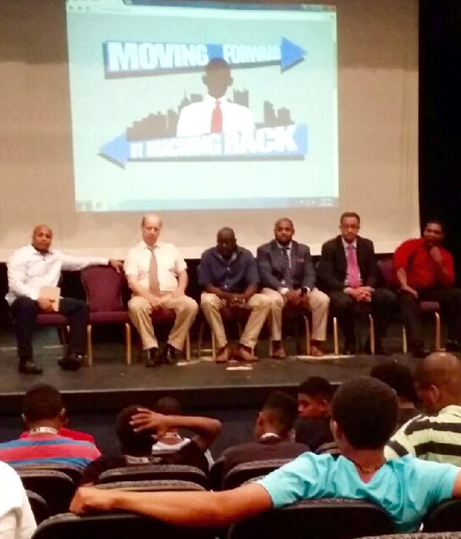 normansbshop's tweet photo. Honored to speak at the Black Male Leadership Dev. Inst. to encourage young men to follow their dreams @RMU #BMLDI http://t.co/iESMf7uZ2L