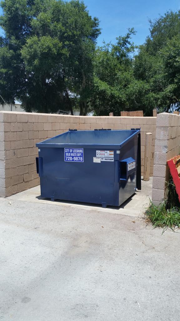 New dumpster...long time coming.