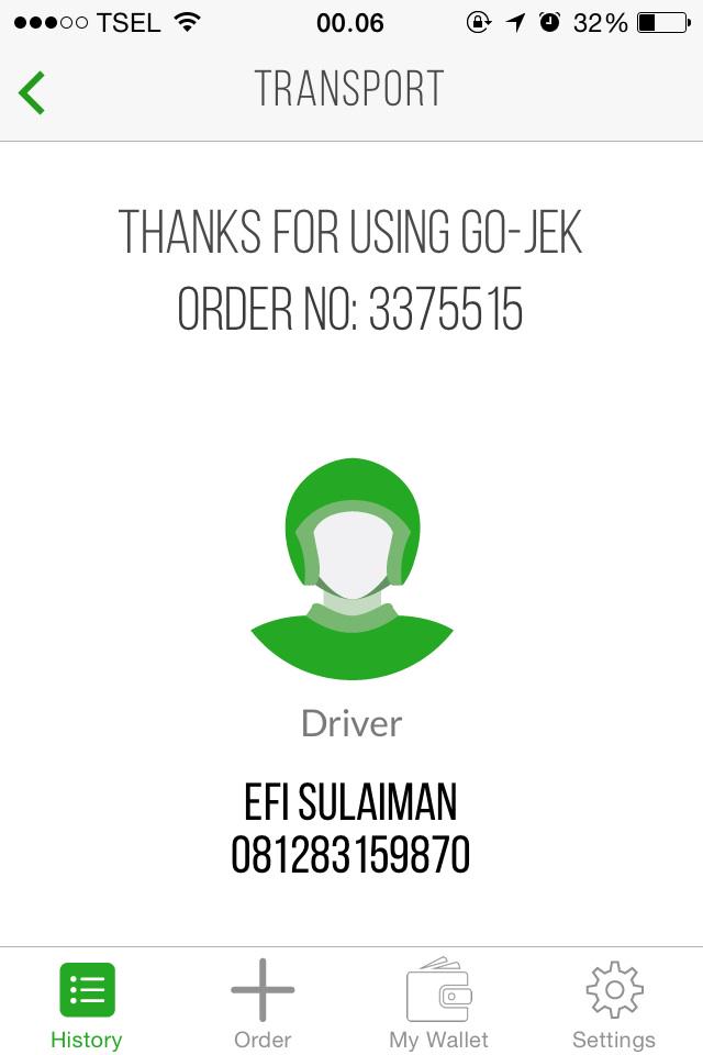 rizkysf's tweet photo. @gojekindonesia Spt order saya yg terakhir ini, gojek credit saya blm didebe.... http://t.co/7NxMpXyHjw http://t.co/meuq9CDtVA