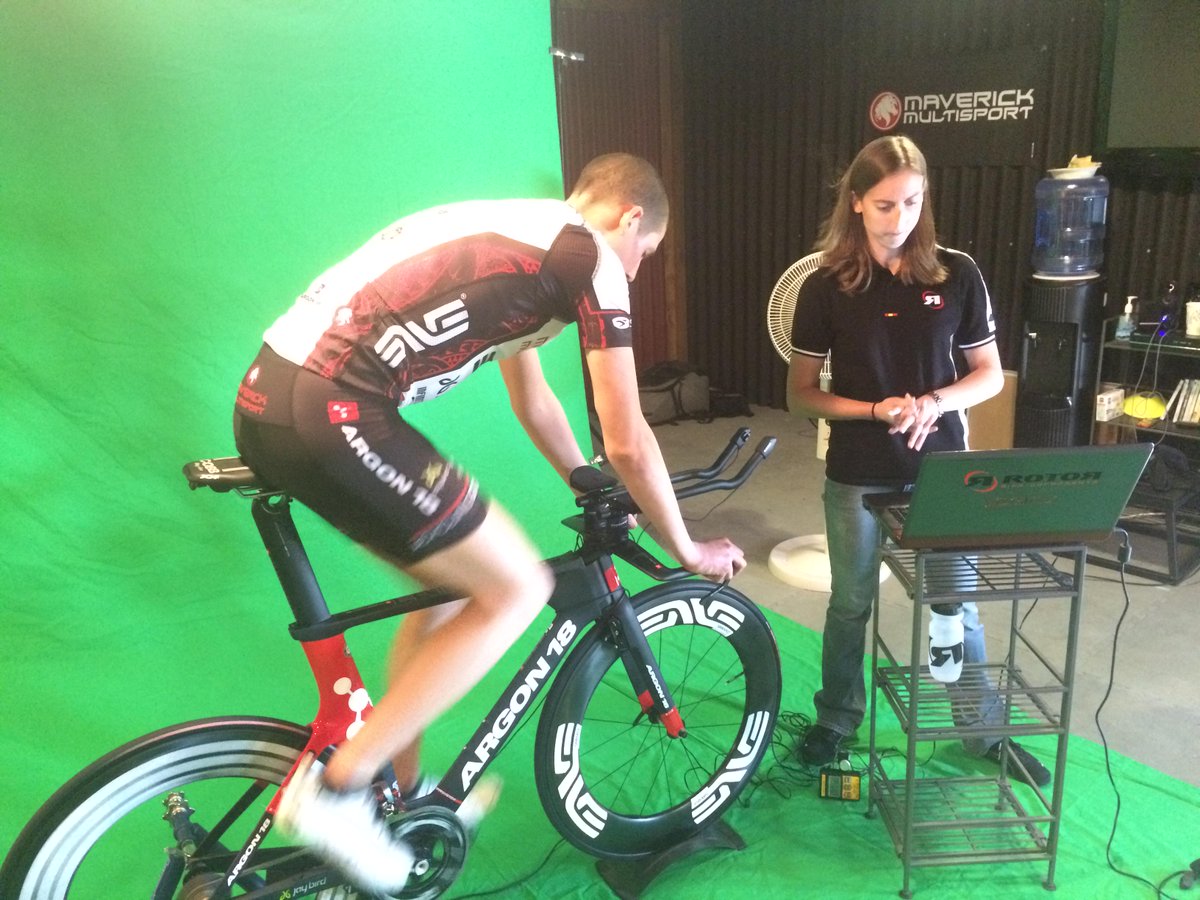 MavMulti's tweet photo. #TBT to January. @ROTOR_bike Lead Sports Scientist @ChristieROTOR dialing in our #Qrings & #PowerLT. Thx Christie! http://t.co/oFwiPcS3iL
