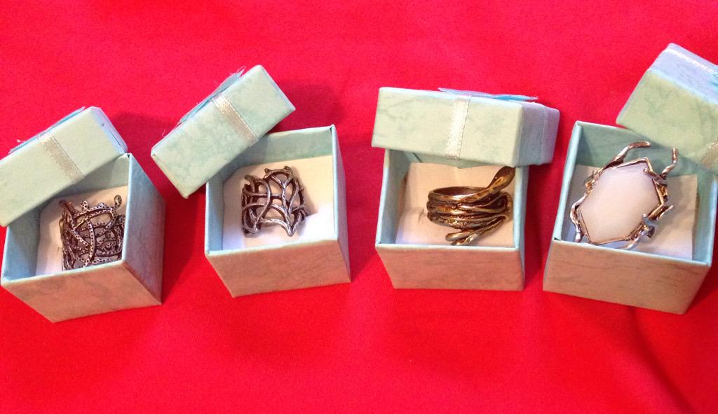 || My Thranduil rings came in!! #ElvenBling