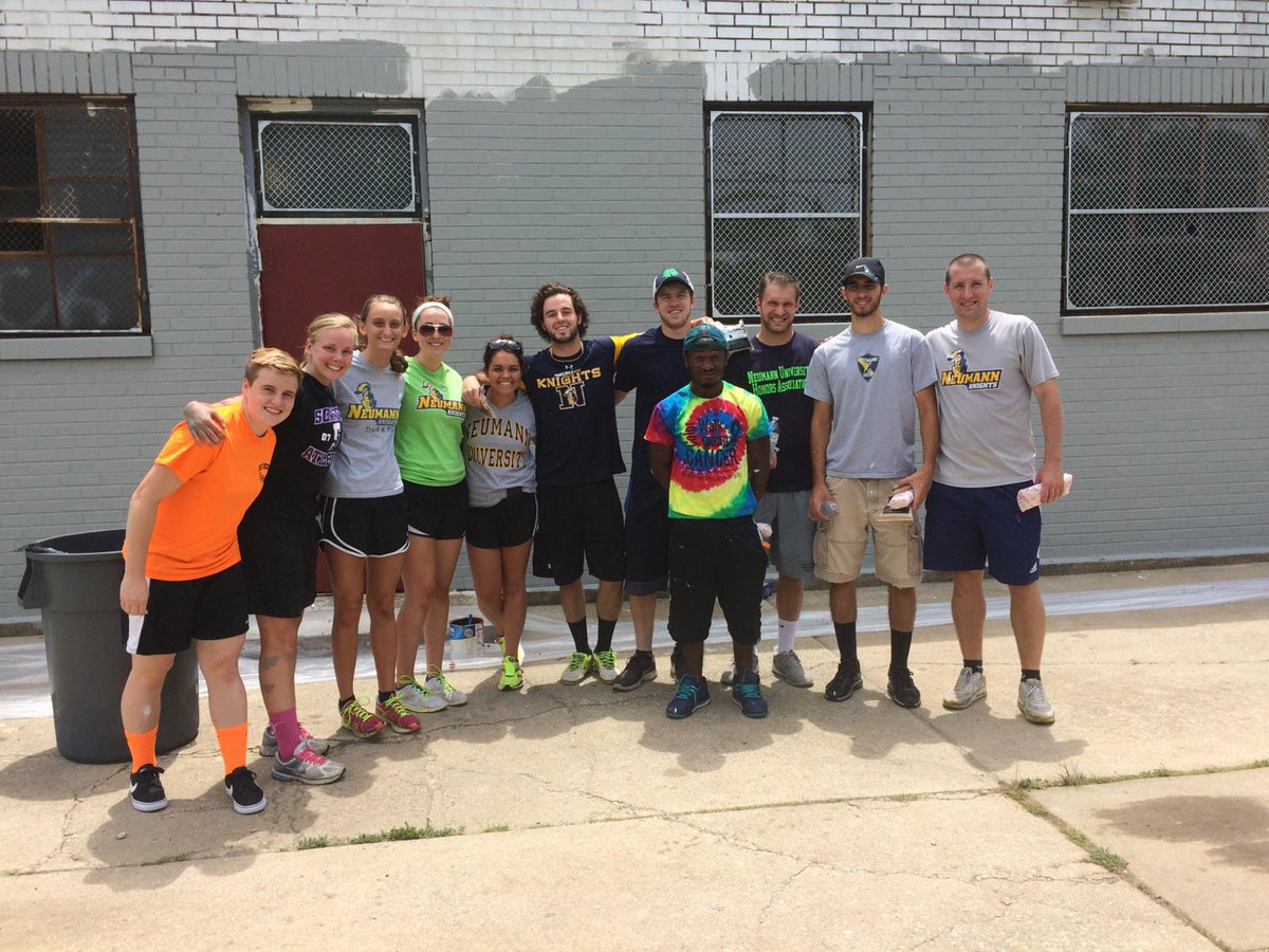 ISSCD's tweet photo. Great group of @NeumannUniv students improving Bartram Field in #Philly today w/ @janssenleader @SALSCLeaders! http://t.co/dEKoMJbodt