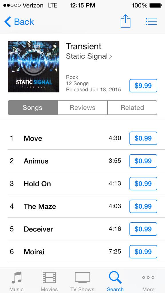 Static__Signal's tweet photo. Hey guys! You can now pick up our music on #iTunes or you can stream it on #Spotify !! #Transient #StaticSignal http://t.co/oM0XQkfha2