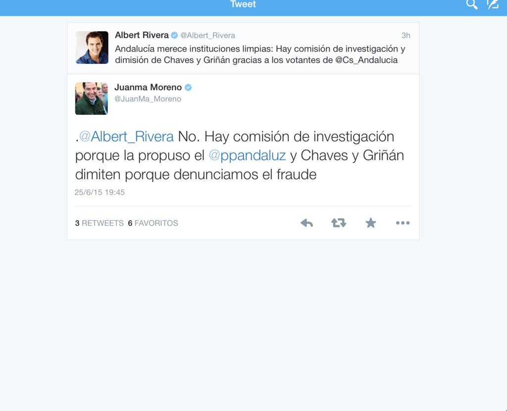 _anapastor_'s tweet photo. El PP y Ciudadanos se disputan la dimisión de Chaves y Grinán...y la comisión de investigación: http://t.co/q1Pj0vb1NQ