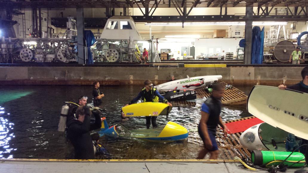 ArmedwScience's tweet photo. Student teams prepare to participate in the #InternationalSubmarineRaces at @NSWCCarderock in MD. #innovation #STEM http://t.co/USj78FnwFq